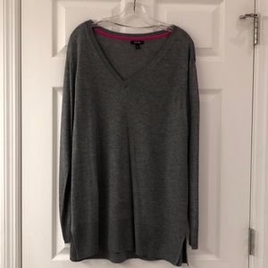 Apt 9 gray tunic lightweight sweater